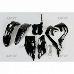 Kit plastique UFO noir Kawasaki KX450