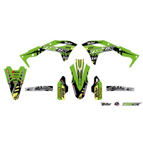 Kit plastique & déco UFO couleur origine Kawasaki KX250F