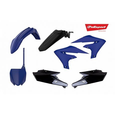 Kit plastiques polisport bleu/noir yamaha yz250/450f