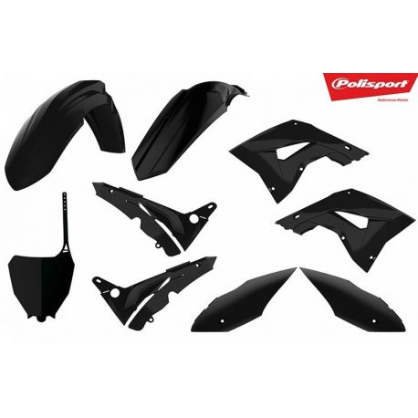 Kit plastiques polisport noir honda cr125/250r