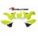 Kit plastiques RACETECH Revolution sans réservoir jaune/noir Yamaha