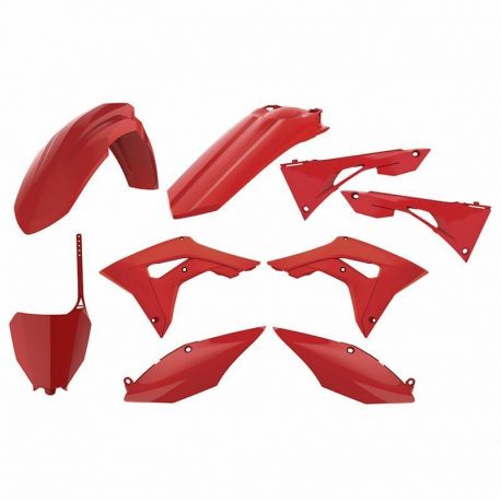 Kit plastiques POLISPORT rouge Honda CRF250R/450R