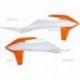 Ouies de radiateur UFO orange/blanc KTM EXC/SX/EXC-F/SX-F