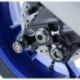 Pions de bras oscillant R&G RACING avec platine noir Yamaha YZF-R1