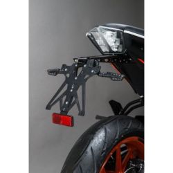 Support de plaque réglable LIGHTECH noir KTM 390 Duke