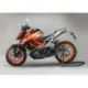 Support de plaque réglable LIGHTECH noir KTM 390 Duke