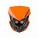 Plaque phare POLISPORT Lookos Evo orange/noir