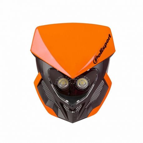 Plaque phare POLISPORT Lookos Evo orange/noir