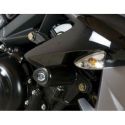 Tampons de protection R&G RACING Aero noir Triumph Daytona/Street Triple 675