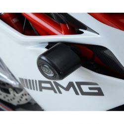 Tampons de protection R&G RACING Aero noir (sans perçage) MV Agusta F4RC