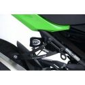 Caches orifices repose pieds arrière R&G RACING noir Kawasaki Ninja 400