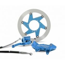 Kit freinage BERINGER Top Race roue 17" étrier Aerotec® axial 6 pistons bleu Yamaha YZ/YZF/YZFX