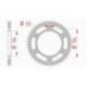 Couronne AFAM 43 dents acier pas 520 type 14206