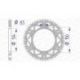 Couronne AFAM 50 dents alu ultra-light anti-boue pas 520 type 17206