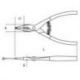 Pince pour circlips extérieurs à becs droits BETA taille 175