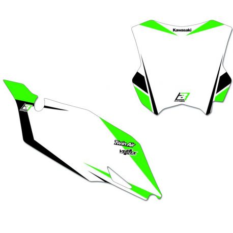 Fonds de plaques BLACKBIRD Graphic Kawasaki KX250F