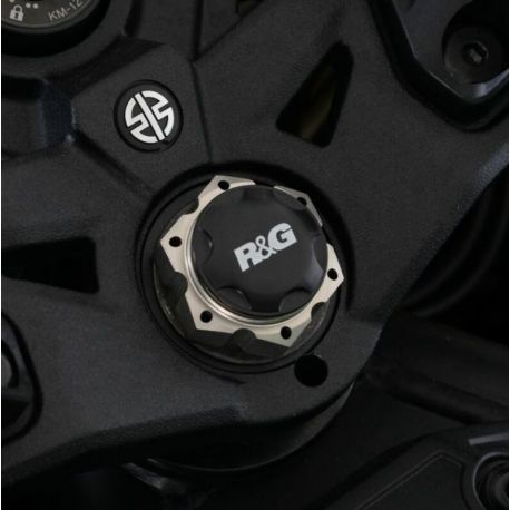 Insert ecrou de direction R&G RACING noir Kawasaki H2 SX