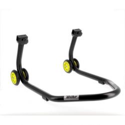 Béquille arrière BIHR Home Track supports en "V" noir mat roues jaune