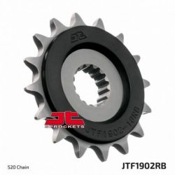 Pignon JT SPROCKETS 15 dents acier anti-bruit pas 520 type 1902