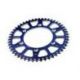 Couronne SCAR 48 dents alu ultra-light anti-boue pas 428 type SRS520 bleu