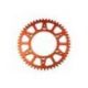 Couronne SCAR 48 dents alu ultra-light anti-boue pas 428 type SRS520 orange