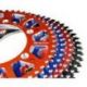 Couronne SCAR 48 dents alu ultra-light anti-boue pas 428 type SRS520 orange