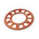 Couronne SCAR 48 dents alu ultra-light anti-boue pas 428 type SRS520 orange