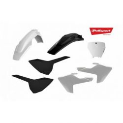 Kit plastiques polisport blanc/noir husqvarna tc/fc