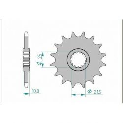 Pignon AFAM 16 dents acier type 21512 pas 520 YAMAHA XJ 6 F Diversion