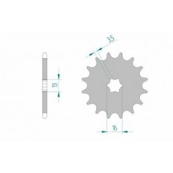 Pignon AFAM acier standard 27100 - 420