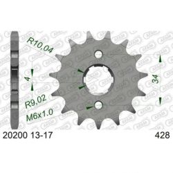 Pignon AFAM 13 dents acier type 20200 pas 428 AJP PR3 125 Enduro