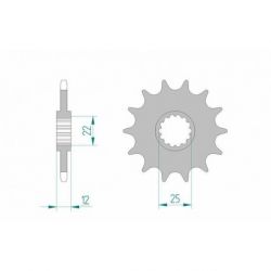 Pignon AFAM 13 dents acier type 94313 pas 520 GAS-GAS EC 200