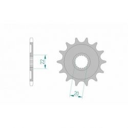 Pignon AFAM 14 dents acier type 21309 pas 520 GAS-GAS EC 250 F