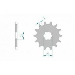 Pignon AFAM 13 dents acier type 30300 pas 520 KAWASAKI KDX 200