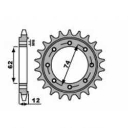 Pignon PBR 22 dents acier type 2196 pas 525 GILERA GP800 APRILIA SRV850