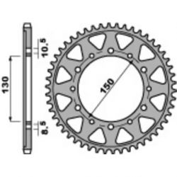 Couronne PBR acier C45 standard 860 - 530