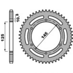 Couronne PBR 46 dents acier standard pas 520 type 866