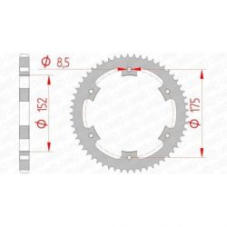 Couronne AFAM acier standard 12207 - 428