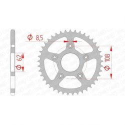 Couronne AFAM acier standard 44203 - 520