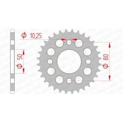 Couronne AFAM 32 dents acier pas 420 type 92127