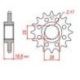 Pignon JT SPROCKETS 15 dents acier pas 525 type 704