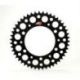 Couronne RENTHAL Ultralight™ 48 dents alu anti-boue pas 520 type 224U anodisé noir KTM/Husqvarna