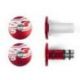 Embouts de guidons S3 End 5 Ø12mm rouge