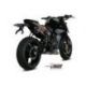 Silencieux MIVV Delta Race inox noir/casquette carbone KTM 790 Duke