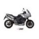 Silencieux MIVV Speed Edge inox brossé/casquette carbone Triumph Tiger 1050 Sport