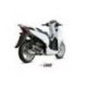 Ligne complète MIVV Urban inox/silencieux inox/casque ABS noir Honda SH300