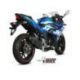 Silencieux MIVV Suono Black inox noir/casquette carbone Suzuki GSX-R250