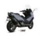 Silencieux MIVV Speed Edge Black inox noir/casquette carbone Kymco AK 550