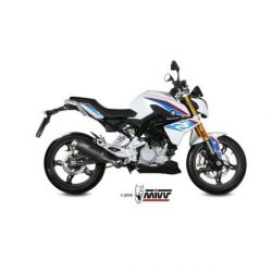 Ligne complète MIVV GP Pro Inox silencieux inox noir brossé/casquette inox BMW G310R