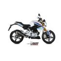 Ligne complète MIVV GP Pro brossé/casquette inox BMW G310R